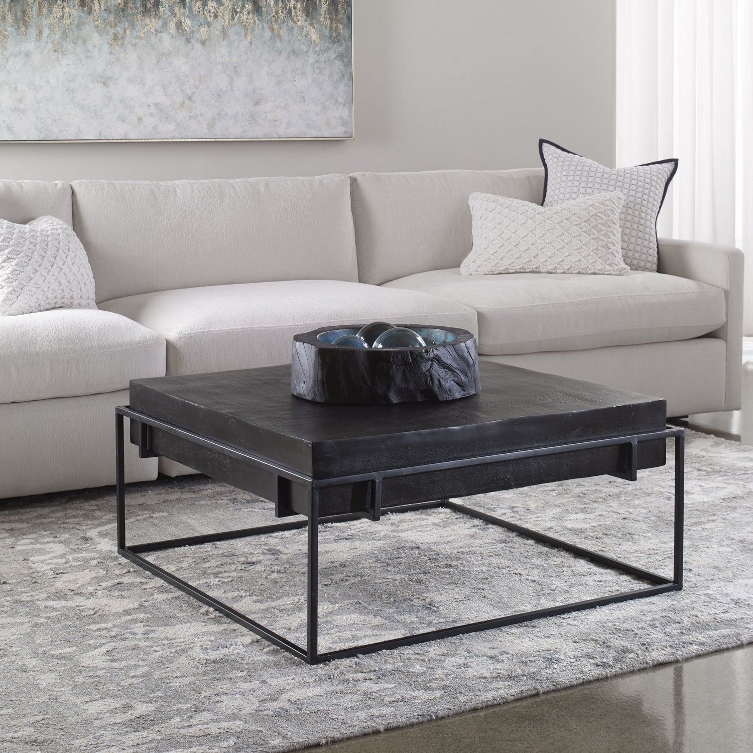 Uttermost - 25111 - Coffee Table - Telone - Dark Oxidized Black