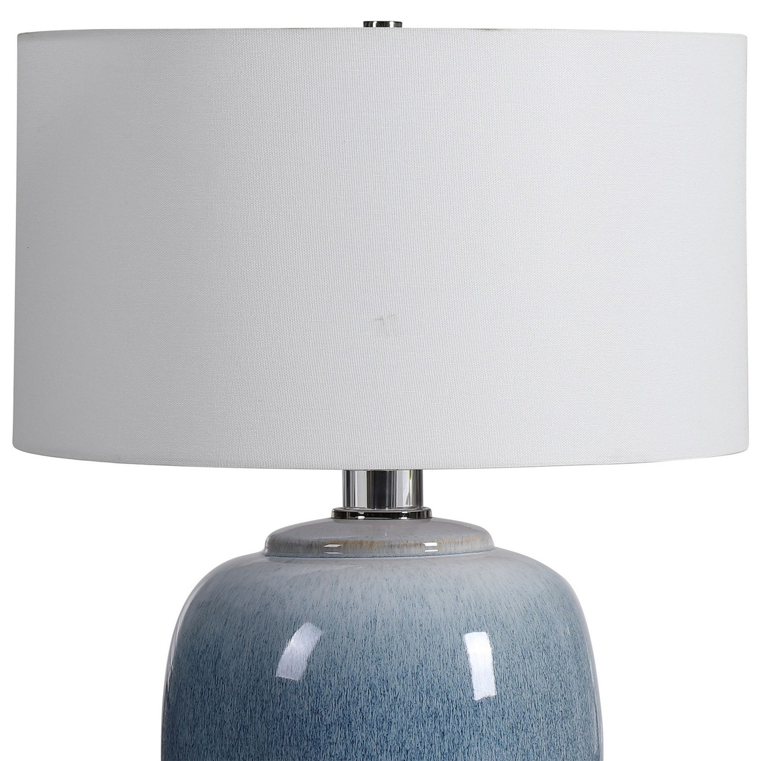 Uttermost - 28435-1 - One Light Table Lamp - Blue Waters - Polished Nickel