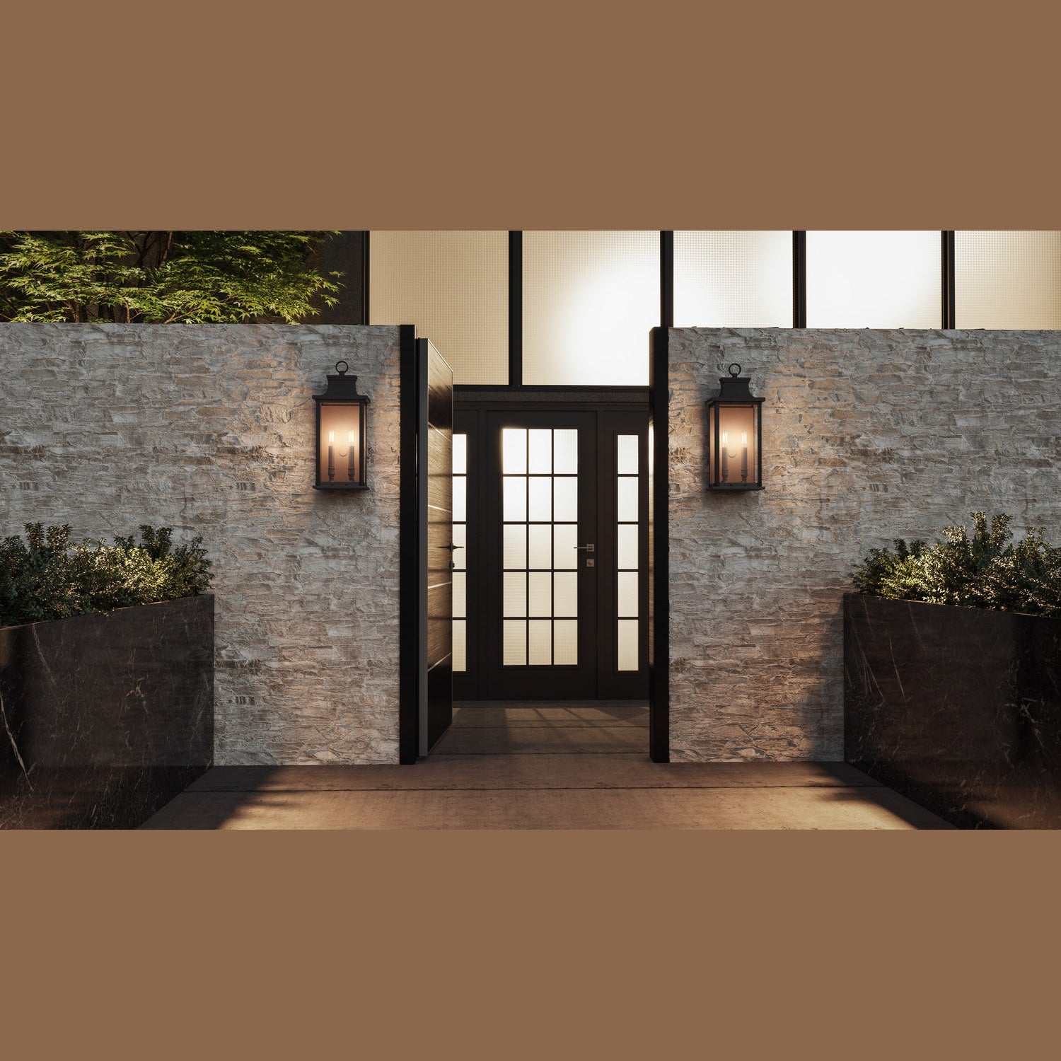 Quoizel - ABY8408OZ - Two Light Outdoor Wall Mount - Abernathy - Old Bronze