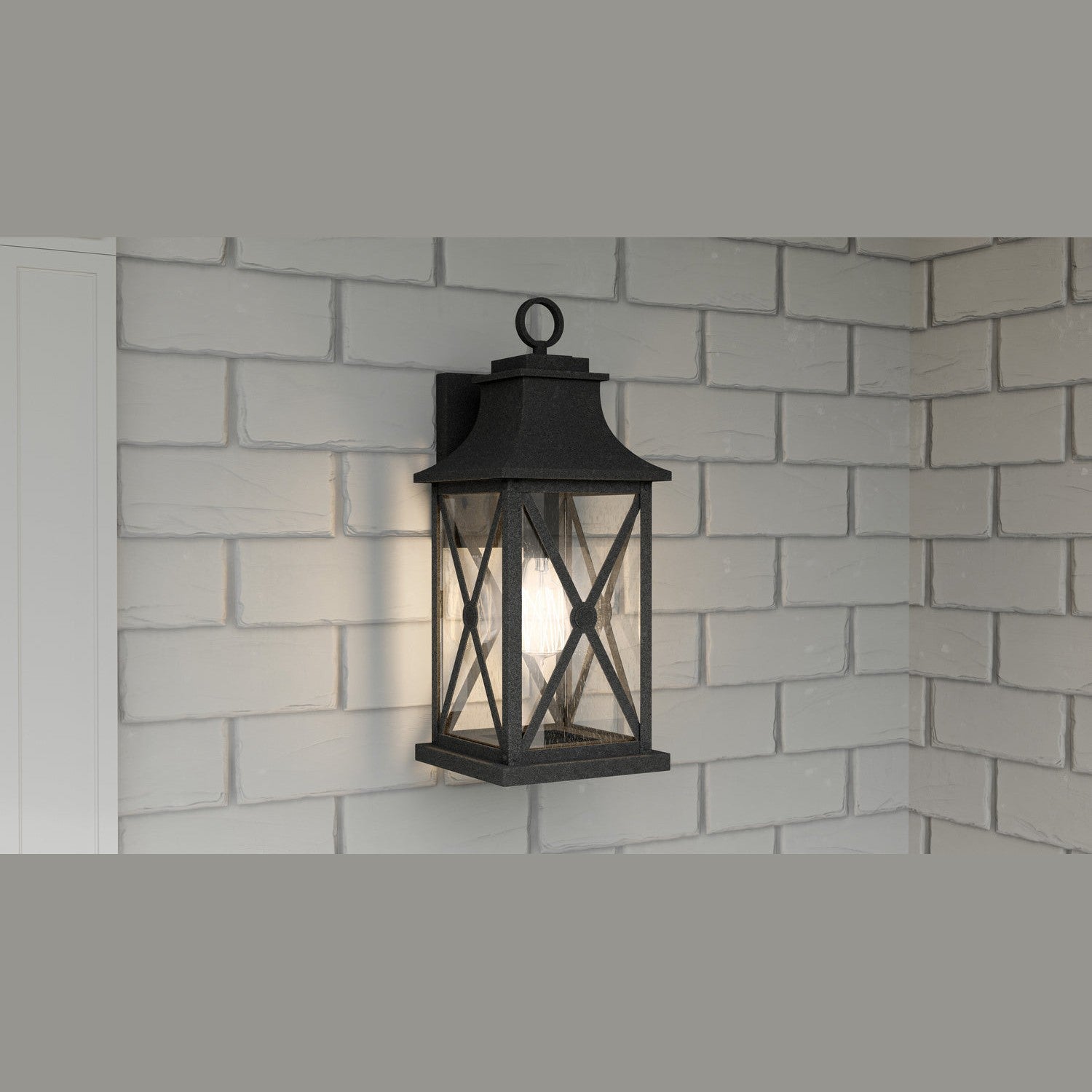 Quoizel - ELB8408MB - One Light Outdoor Wall Mount - Ellerbee - Mottled Black