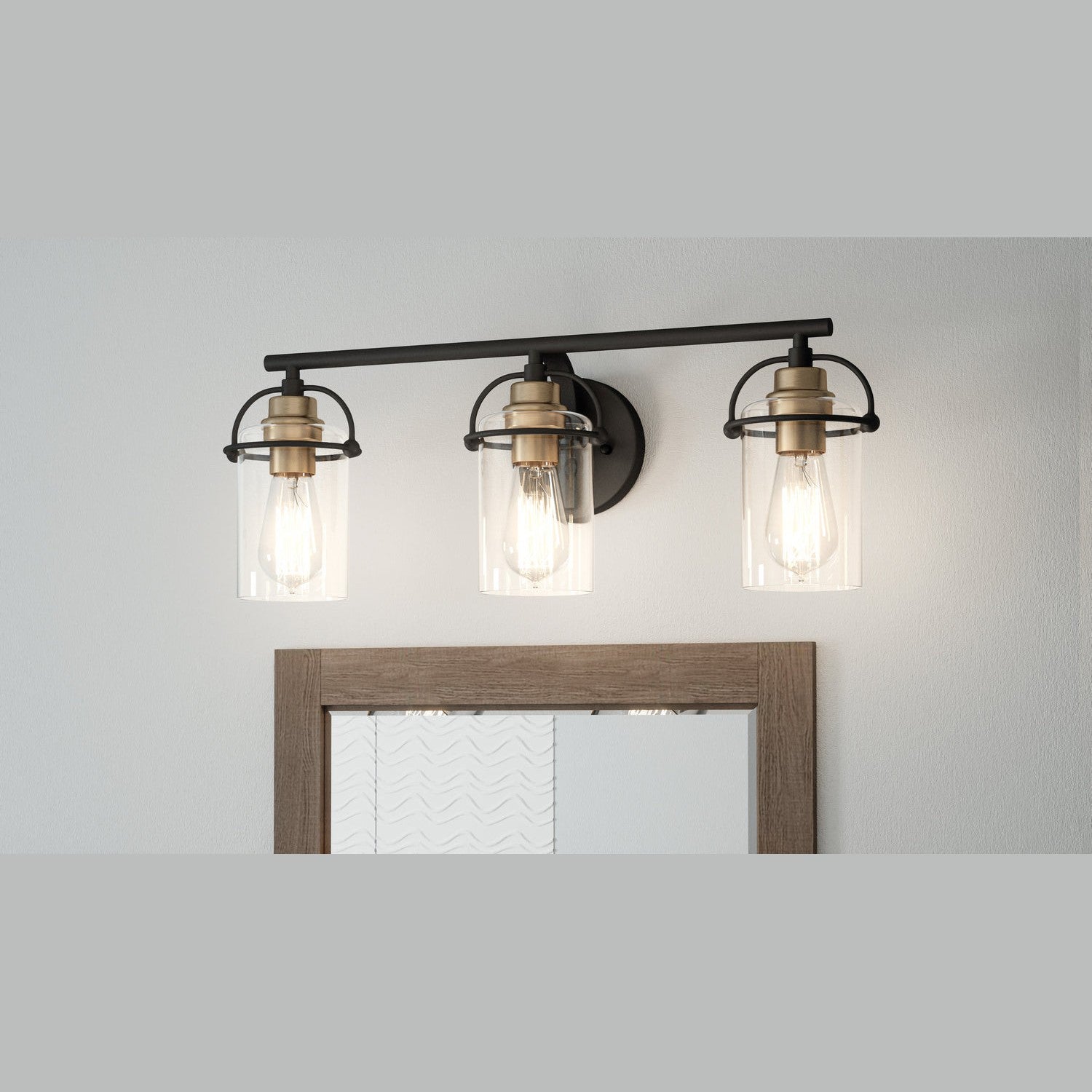 Quoizel - EMR8603MBK - Three Light Bath - Emerson - Matte Black