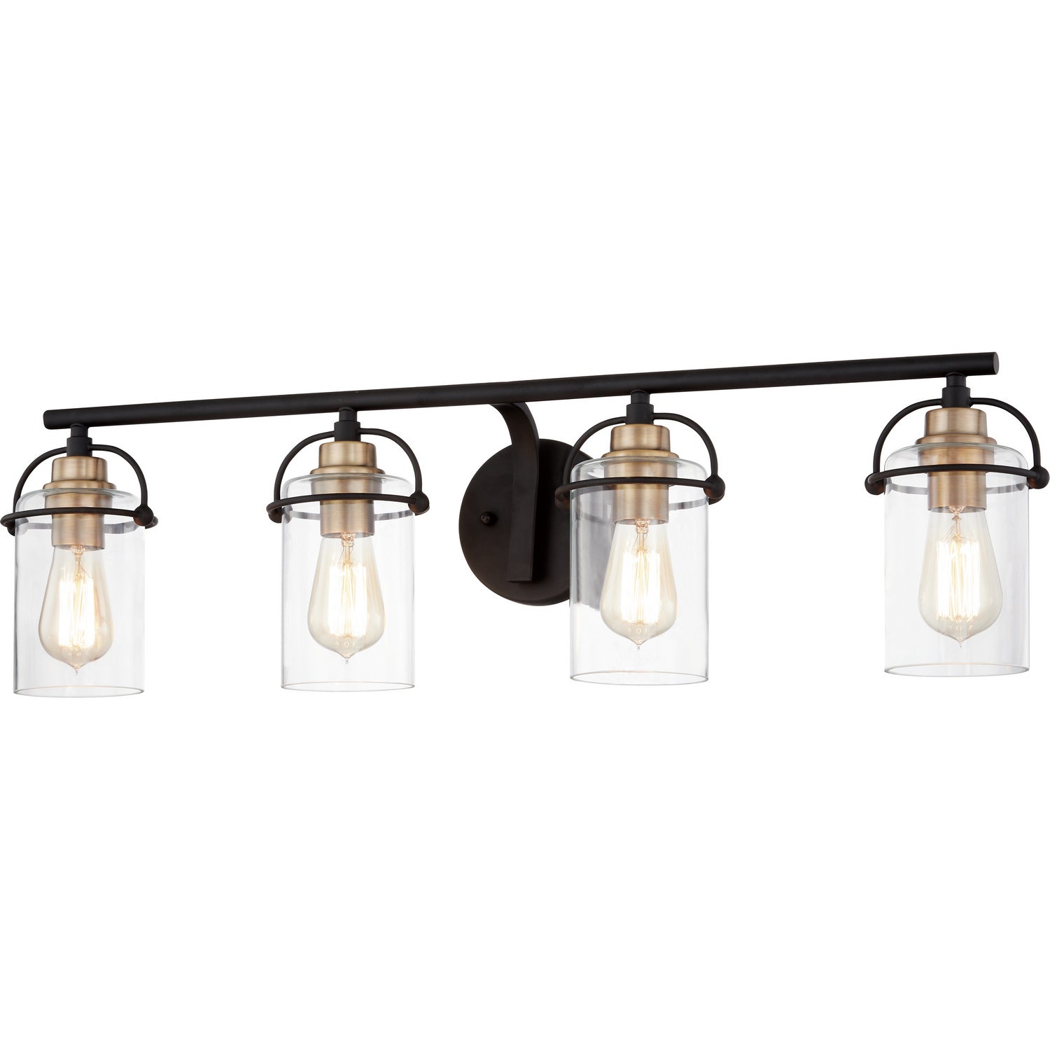 Quoizel - EMR8604MBK - Four Light Bath - Emerson - Matte Black