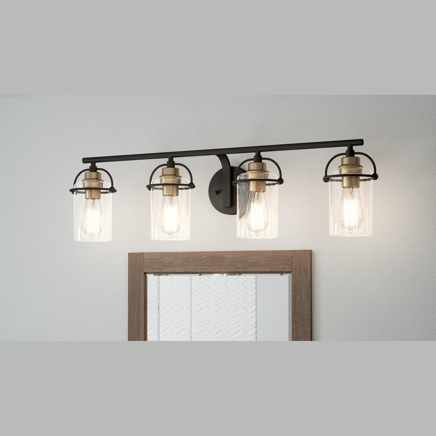 Quoizel - EMR8604MBK - Four Light Bath - Emerson - Matte Black