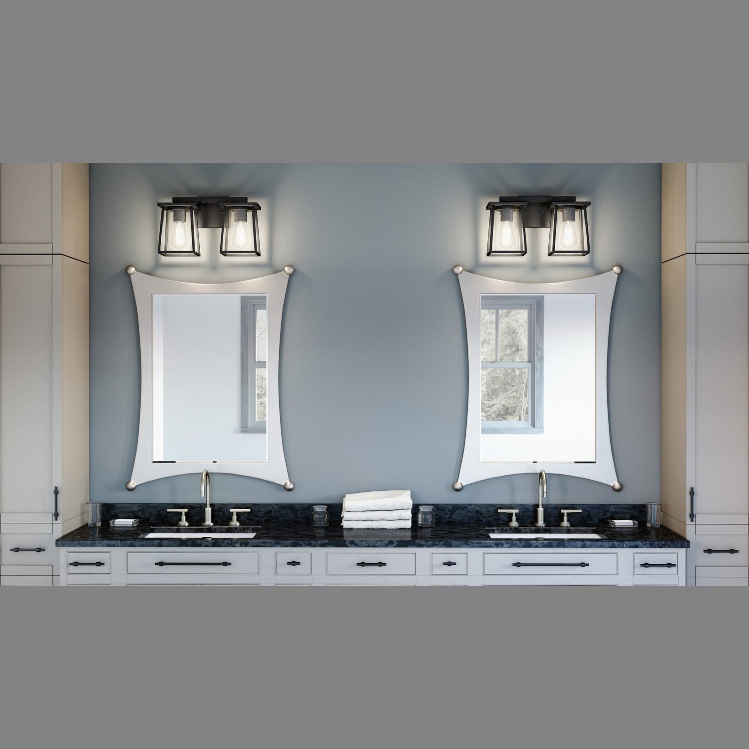 Quoizel - LDG8615MBK - Two Light Bath - Lodge - Matte Black
