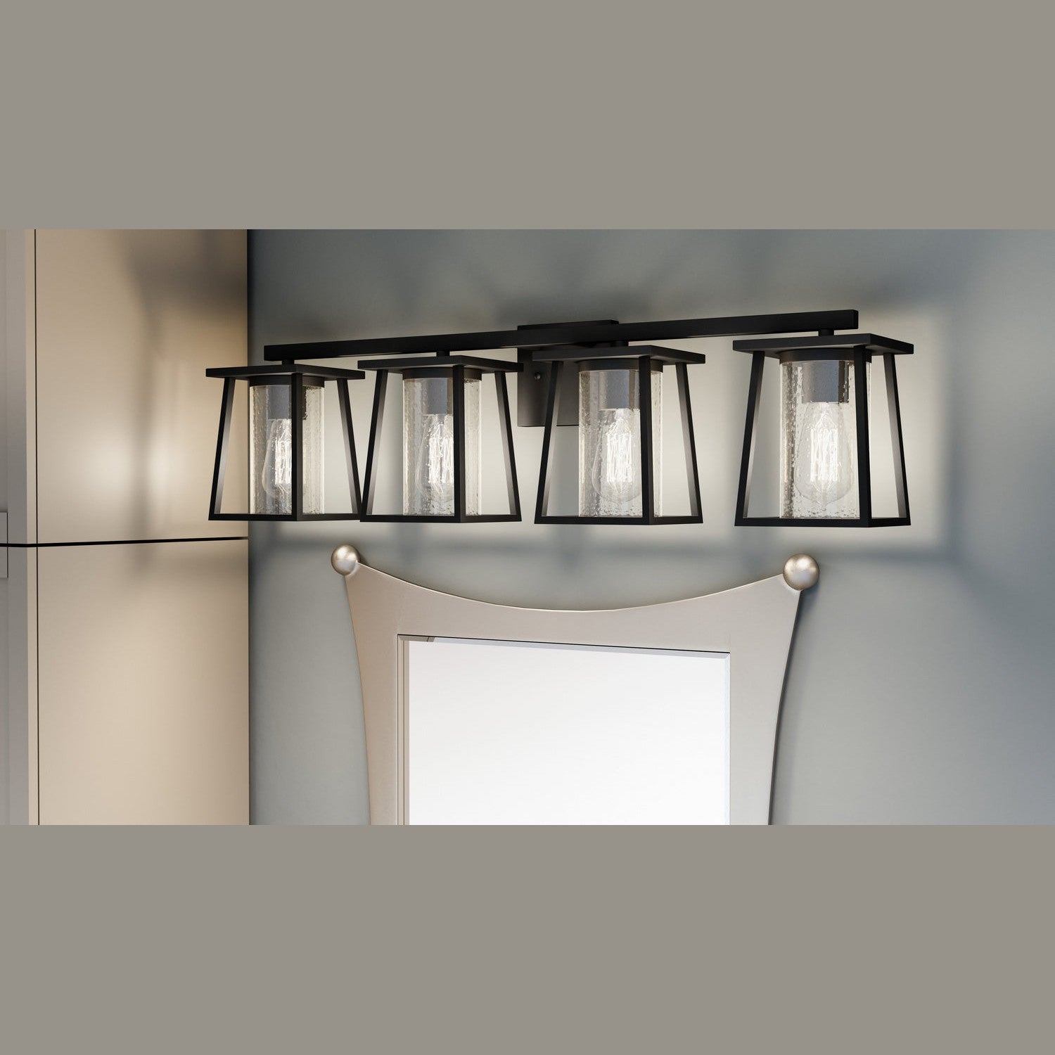 Quoizel - LDG8633MBK - Four Light Bath - Lodge - Matte Black