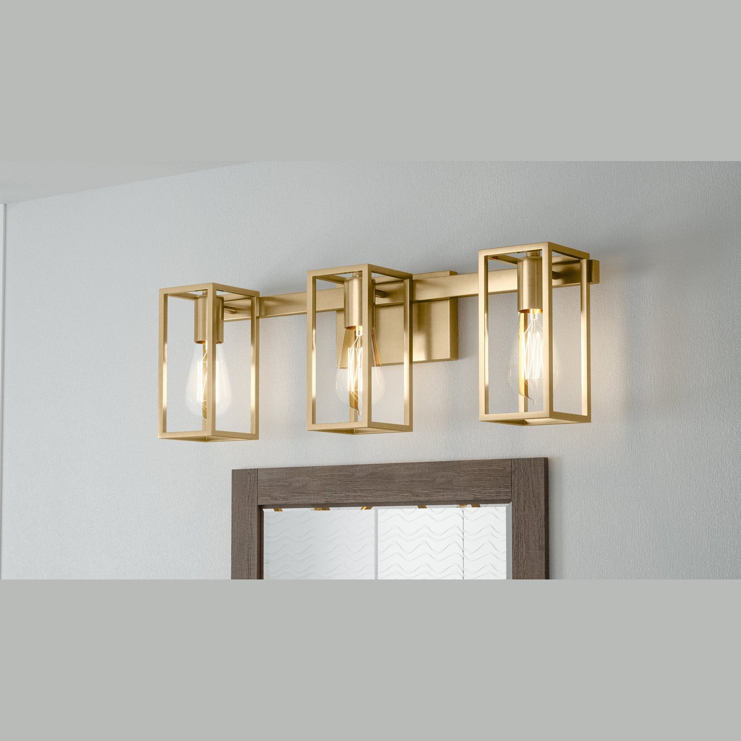 Quoizel - LGN8724WS - Three Light Bath - Leighton - Weathered Brass