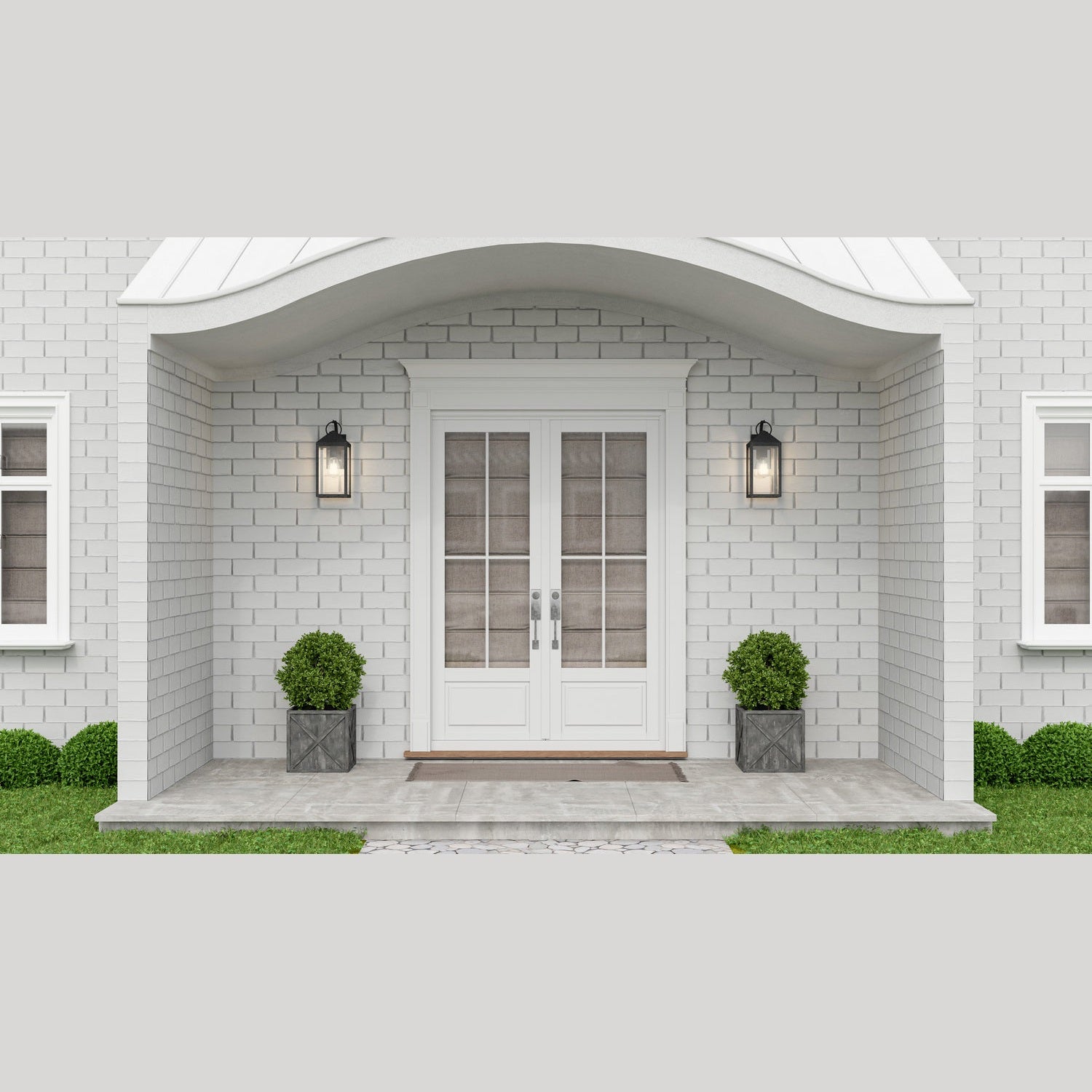 Quoizel - TPE8406MB - One Light Outdoor Wall Mount - Thorpe - Mottled Black