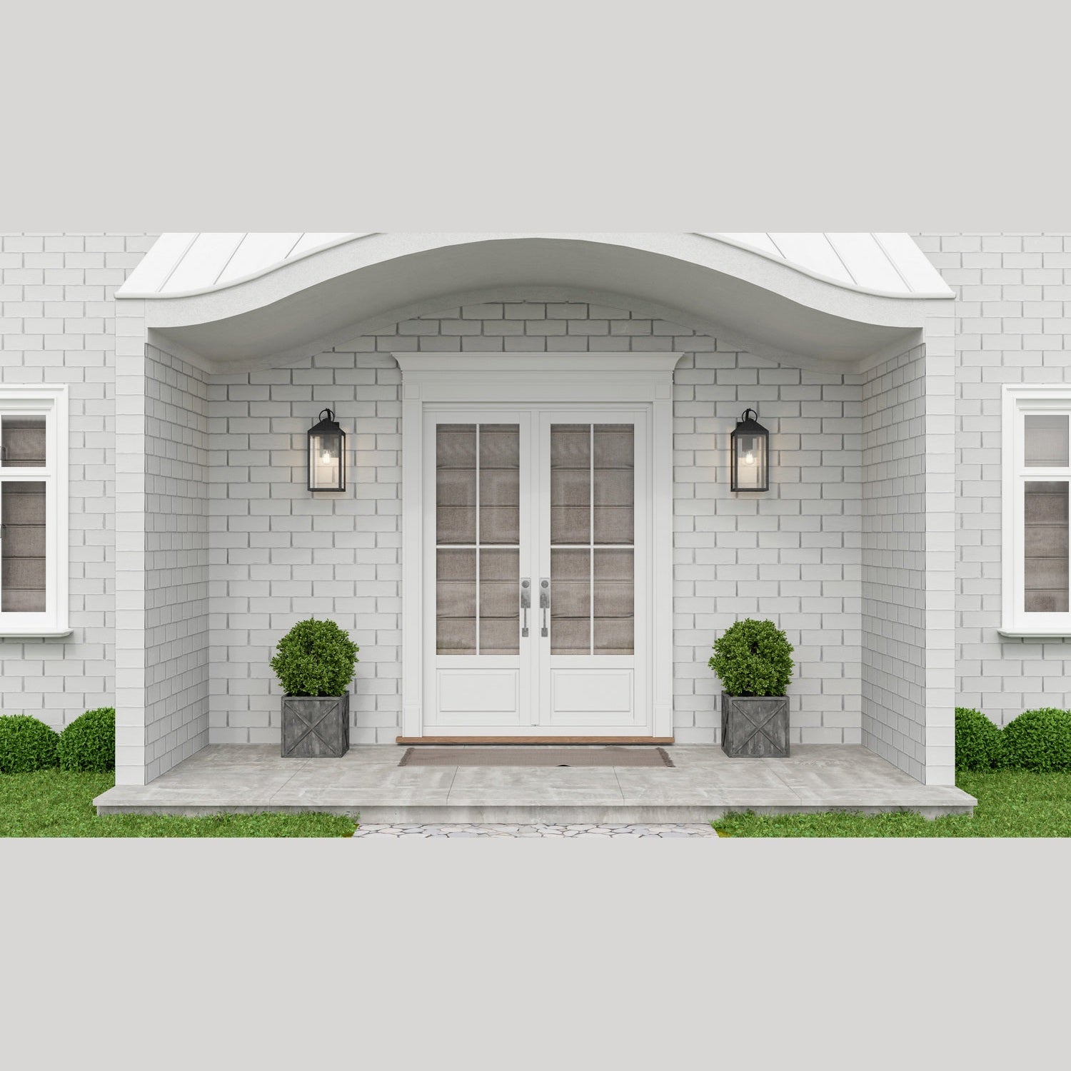 Quoizel - TPE8408MB - One Light Outdoor Wall Mount - Thorpe - Mottled Black