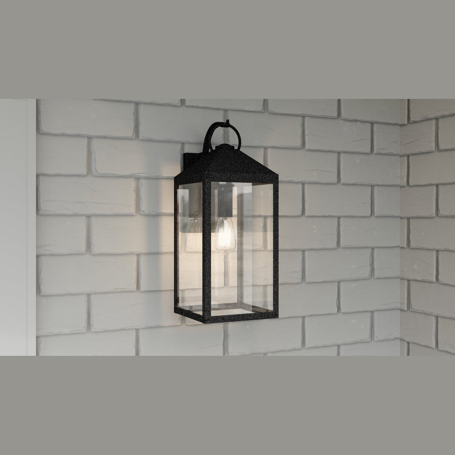 Quoizel - TPE8408MB - One Light Outdoor Wall Mount - Thorpe - Mottled Black