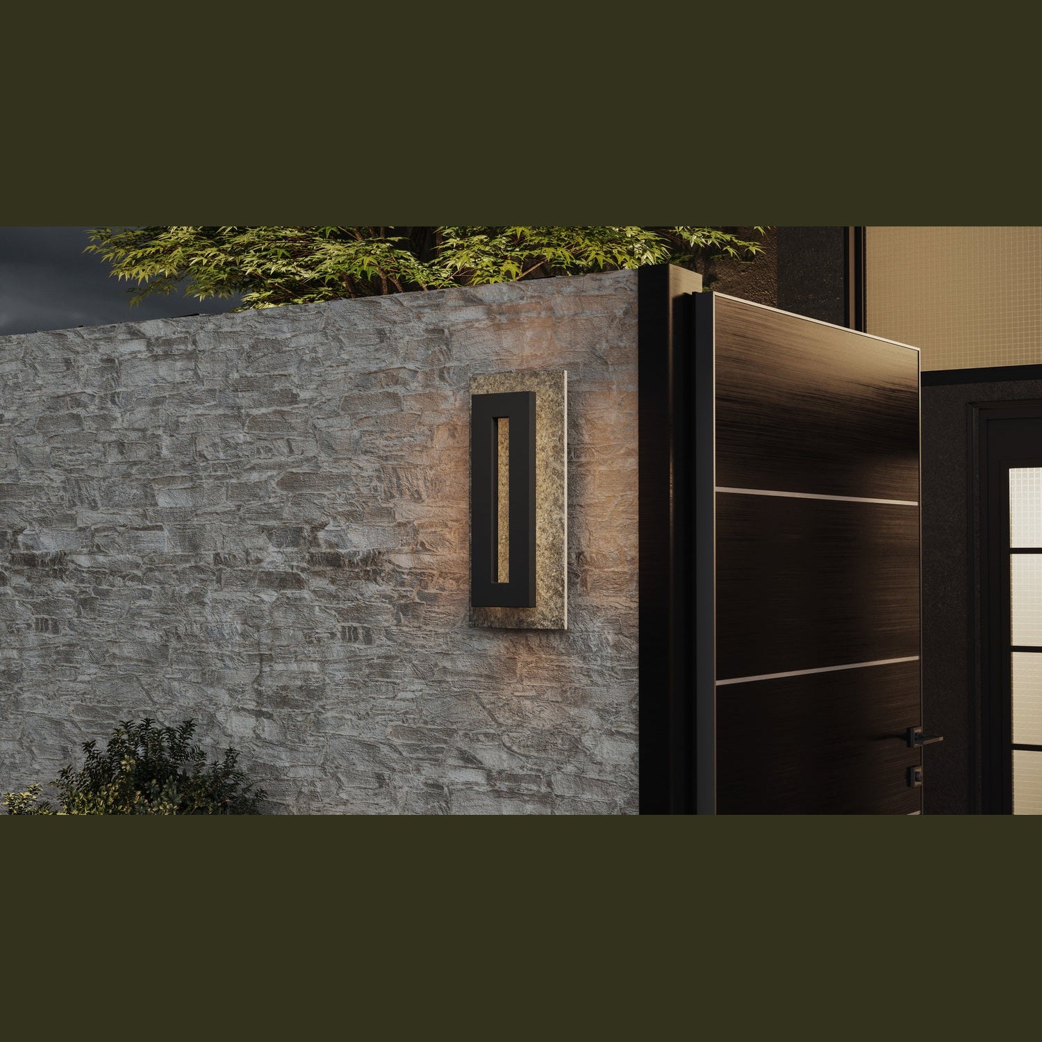 Quoizel - TTE8308EK - LED Outdoor Wall Mount - Tate - Earth Black