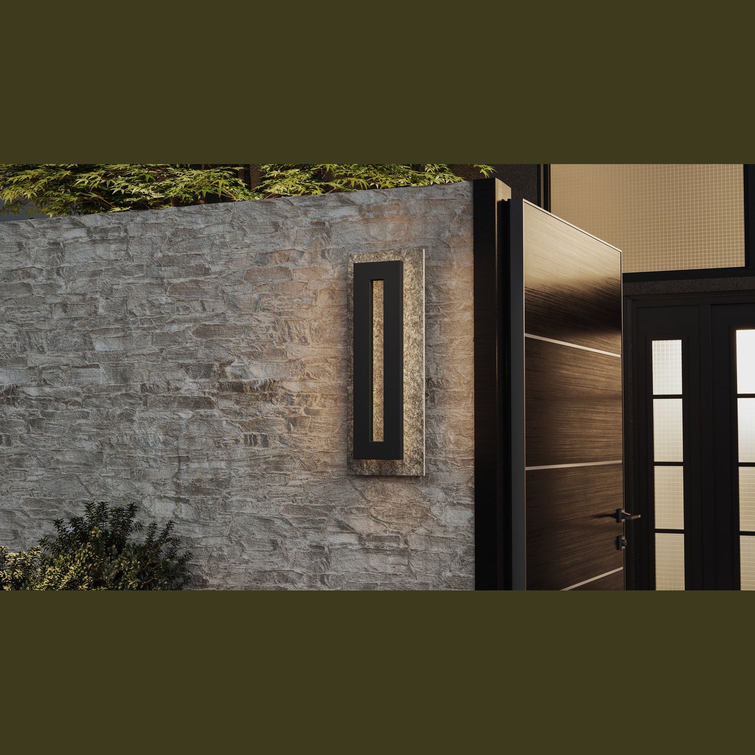 Quoizel - TTE8408EK - LED Outdoor Wall Mount - Tate - Earth Black