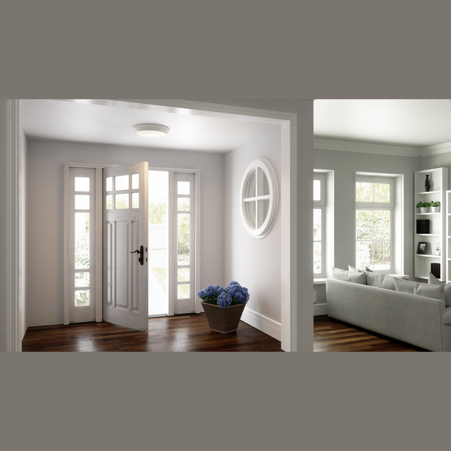 Quoizel - VRG1605W - LED Flush Mount - Verge - Matte White