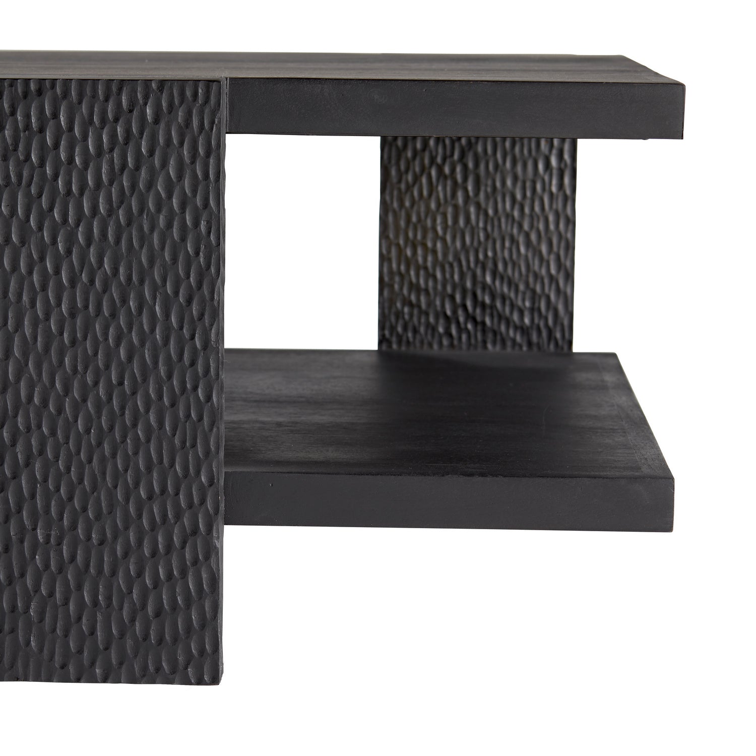 Arteriors - 4900 - Cocktail Table - Aiden - Handcarved Soft Black Waxed