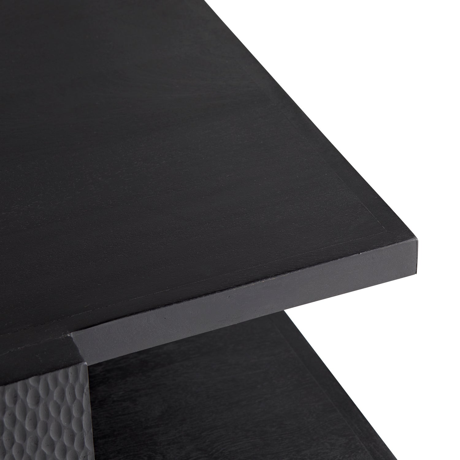 Arteriors - 4900 - Cocktail Table - Aiden - Handcarved Soft Black Waxed