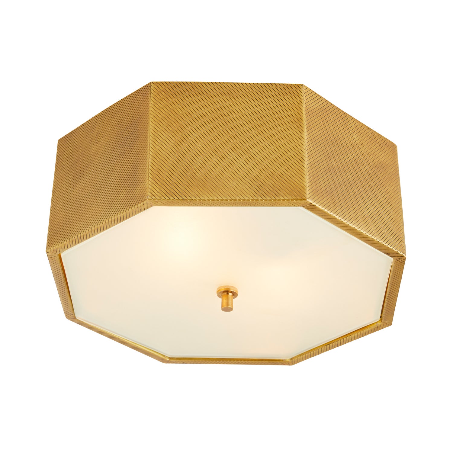 Arteriors - 44763 - Two Light Semi-Flush Mount - Grespan - Antique Brass