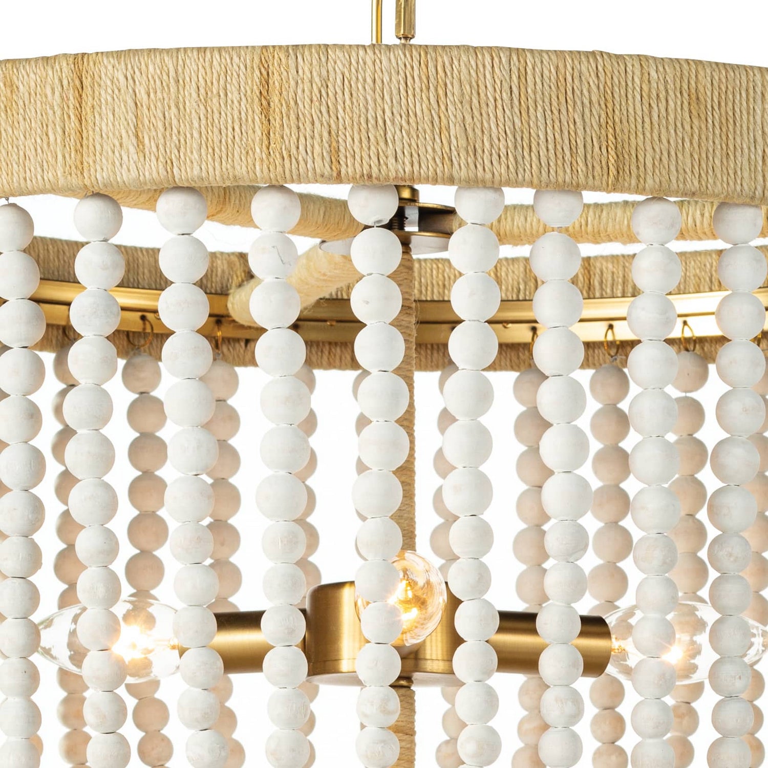 Regina Andrew - 16-1222WT - Three Light Chandelier - Milos - White