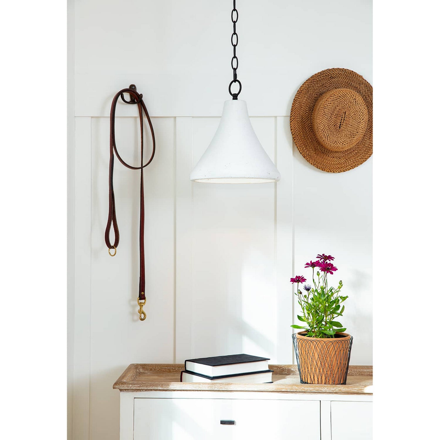 Regina Andrew - 16-1322 - One Light Pendant - Southern - White