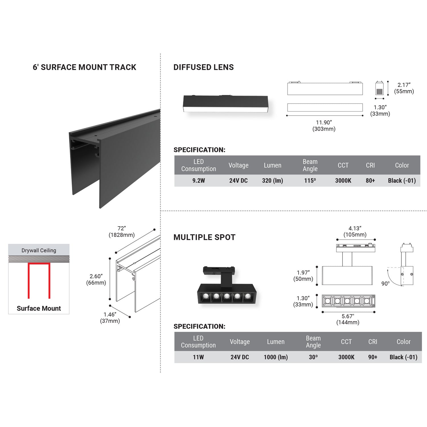 Eurofase - 38454-011 - LED Surface Mount - Black