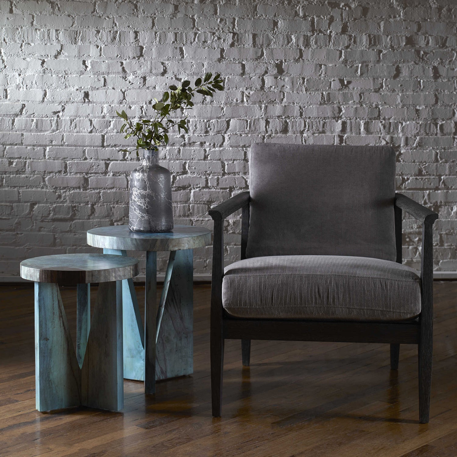 Uttermost - 25497 - Nesting Tables, S/2 - Nadette - Blue-green