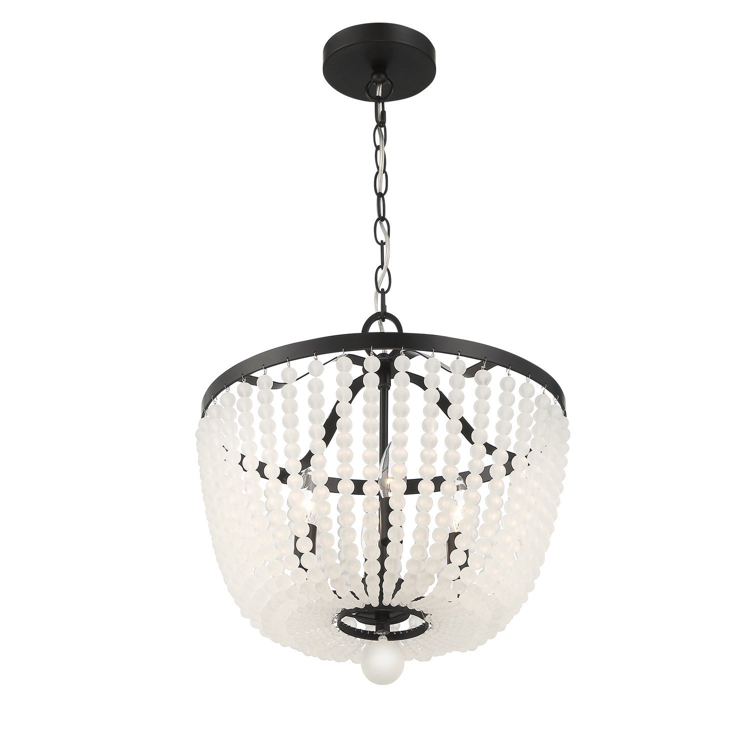 Crystorama - 604-MK-FR - Four Light Chandelier - Rylee - Matte Black