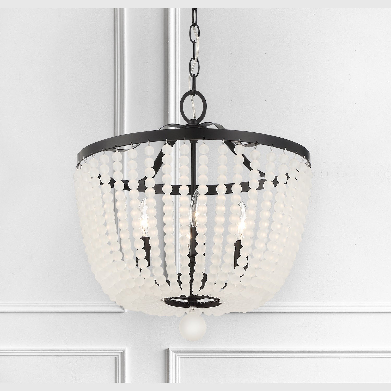 Crystorama - 604-MK-FR - Four Light Chandelier - Rylee - Matte Black