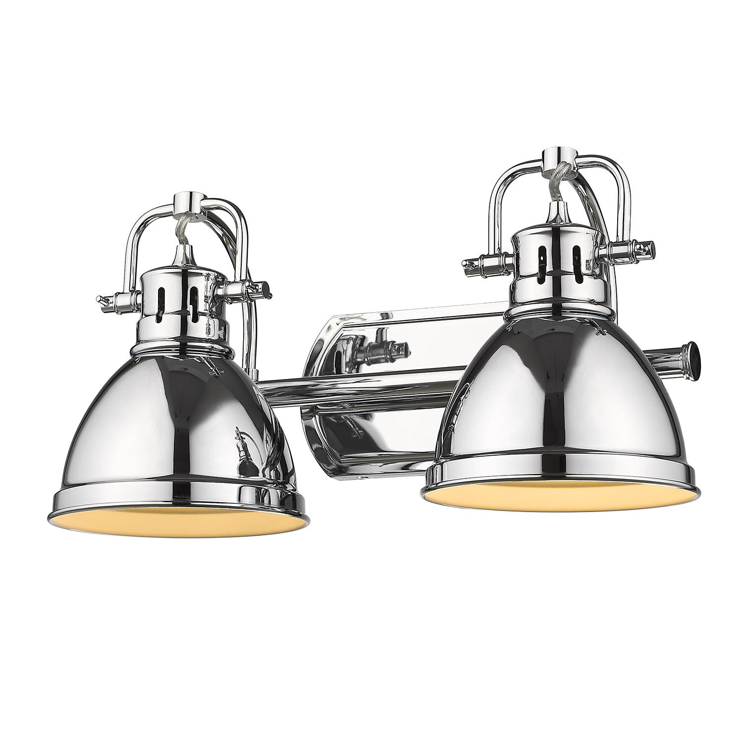 Golden - 3602-BA2 CH-CH - Two Light Bath Vanity - Duncan - Chrome