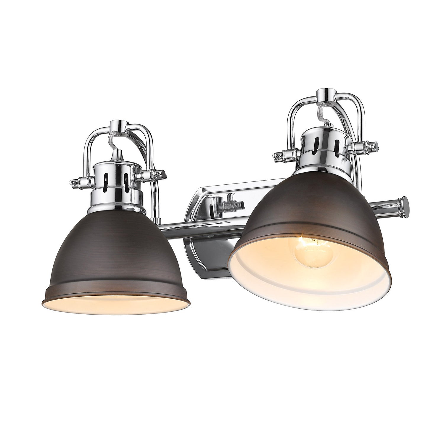 Golden - 3602-BA2 CH-RBZ - Two Light Bath Vanity - Duncan - Chrome