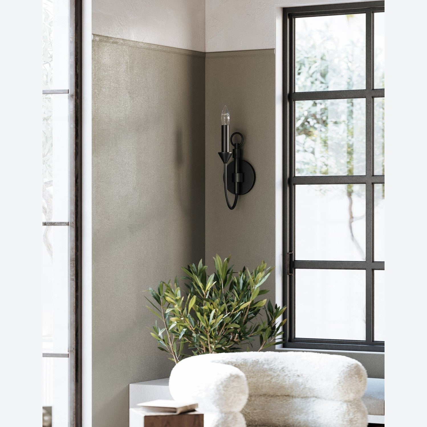 Troy Lighting - B1001-FOR - One Light Wall Sconce - Cate - Forged Iron