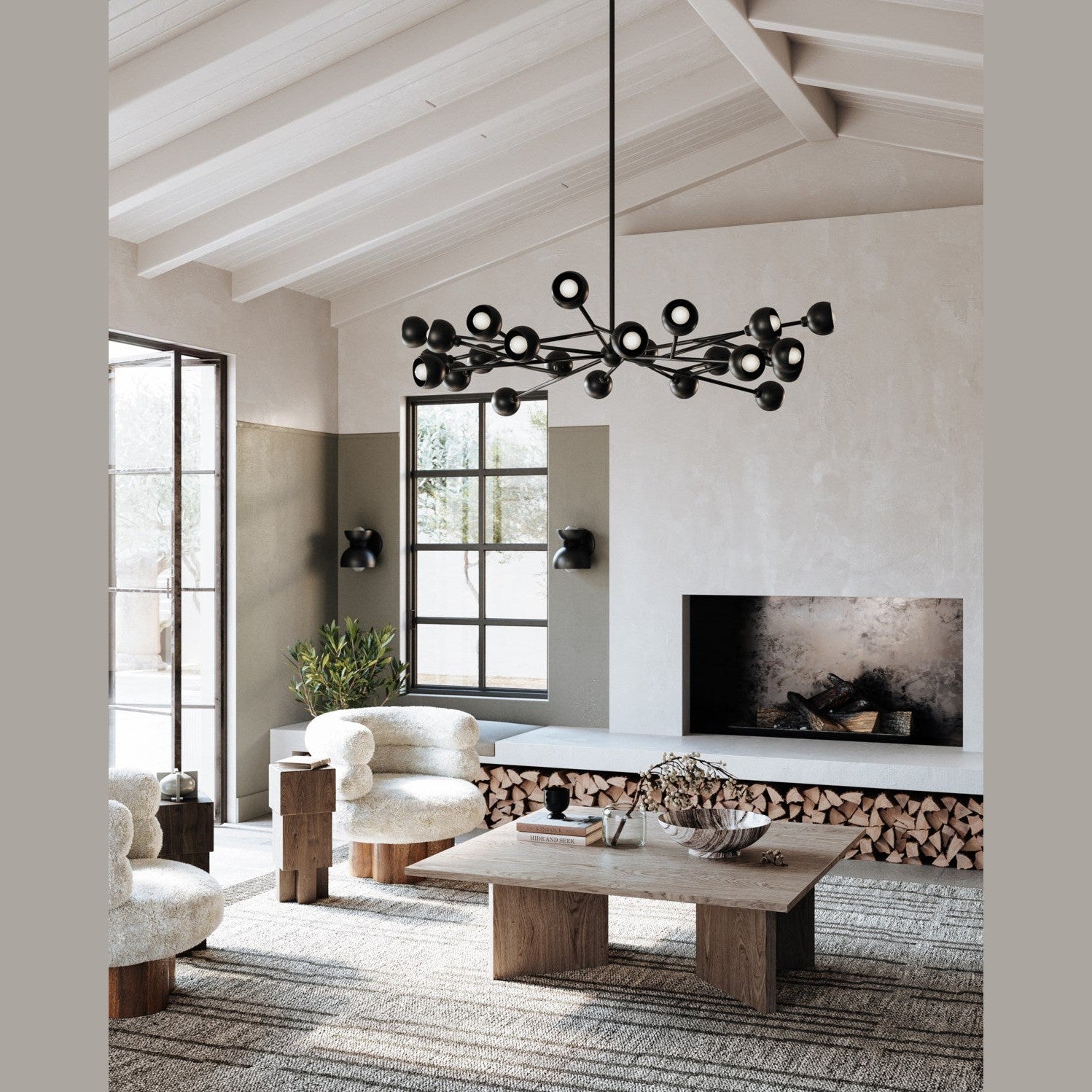 Troy Lighting - F7424-SBK - 24 Light Chandelier - Colt - Soft Black