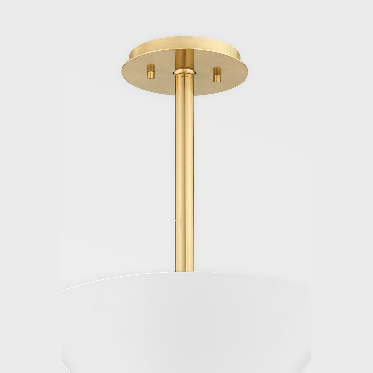 Troy Lighting - F8615-SWH/PBR - One Light Pendant - Scout - Soft White/Patina Brass