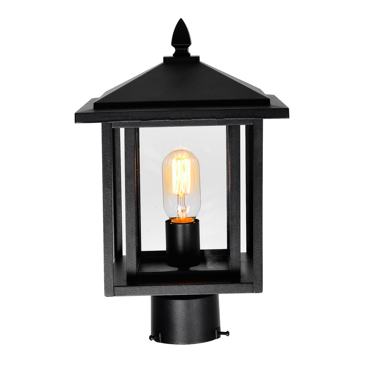 CWI Lighting - 0417PT9-1-101 - One Light Outdoor Lantern Head - Crawford - Black