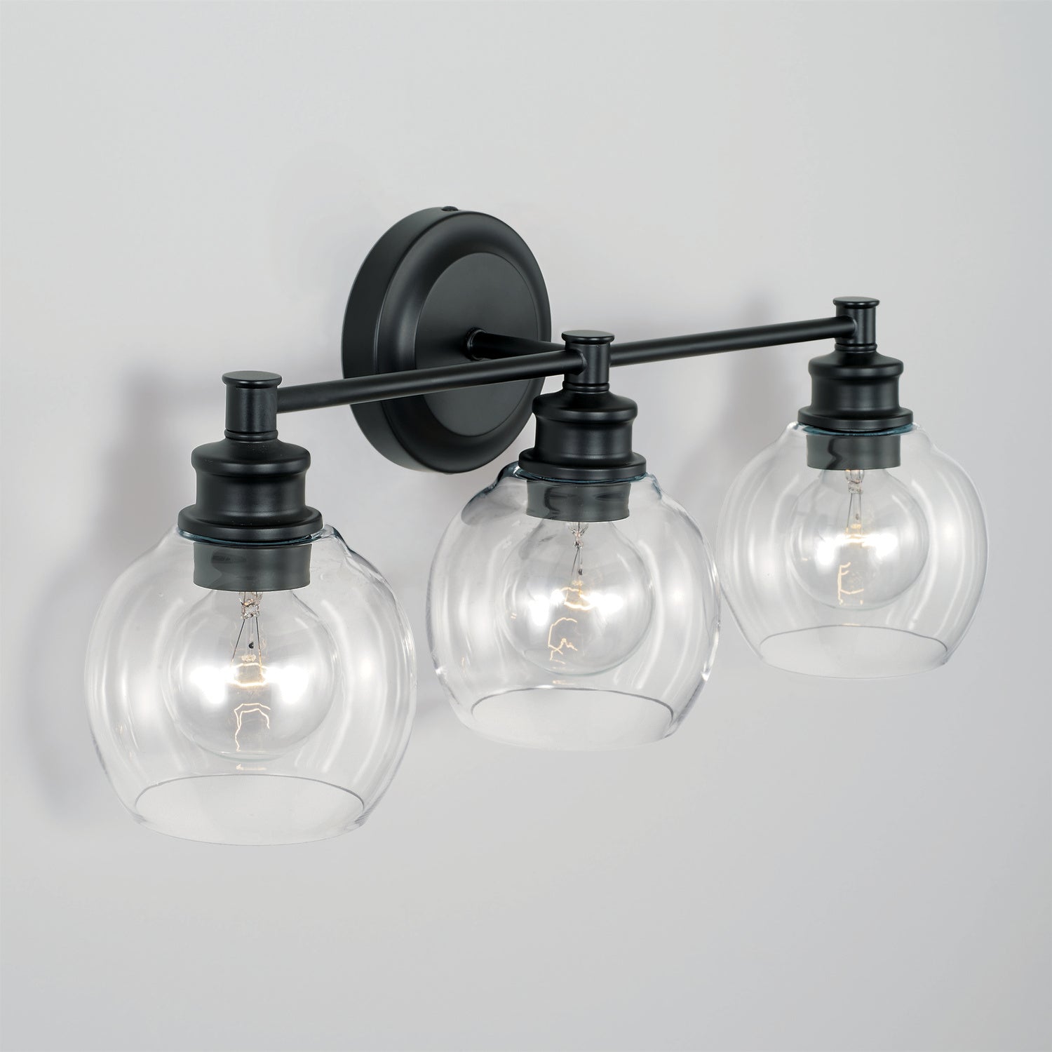 Capital Lighting - 121131MB-426 - Three Light Vanity - Mid Century - Matte Black