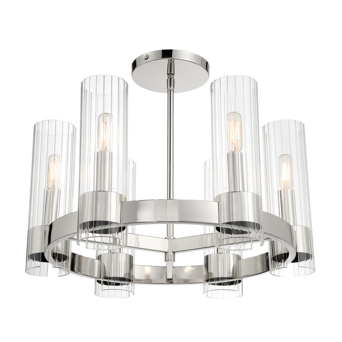 Minka-Lavery - 3895-77 - Six Light Chandelier - Vernon Place - Chrome
