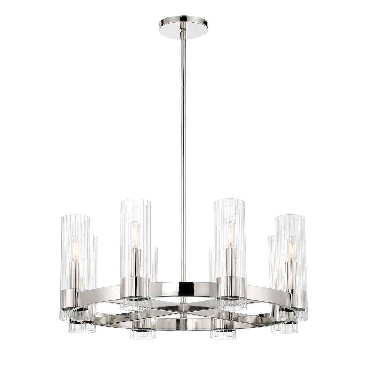 Minka-Lavery - 3898-77 - Eight Light Chandelier - Vernon Place - Chrome