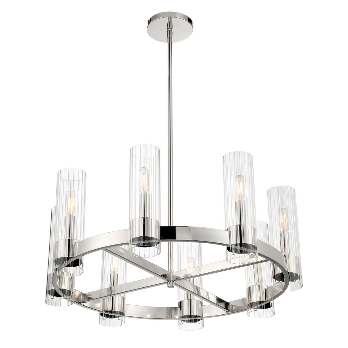 Minka-Lavery - 3898-77 - Eight Light Chandelier - Vernon Place - Chrome