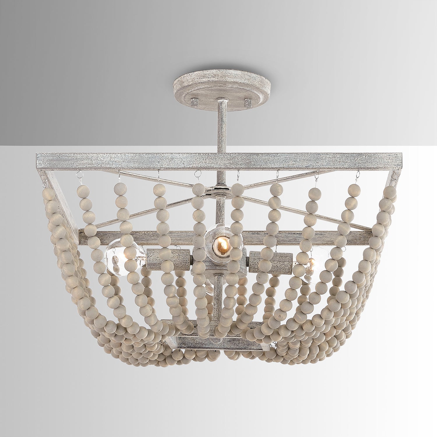 Capital Lighting - 9D294A - Four Light Semi-Flush Mount - Sarah - Mystic Sand