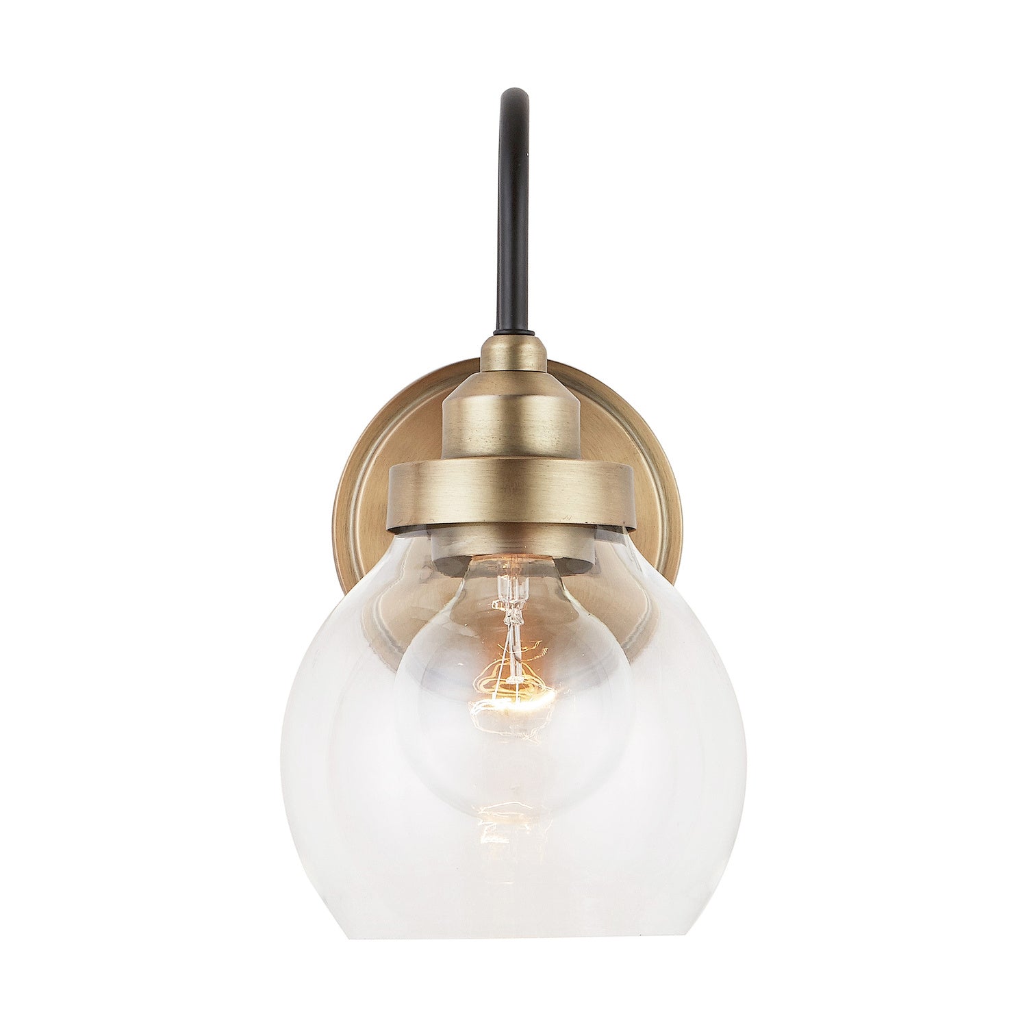 Capital Lighting - 9D320A - One Light Wall Sconce - Daphne - Aged Brass and Black