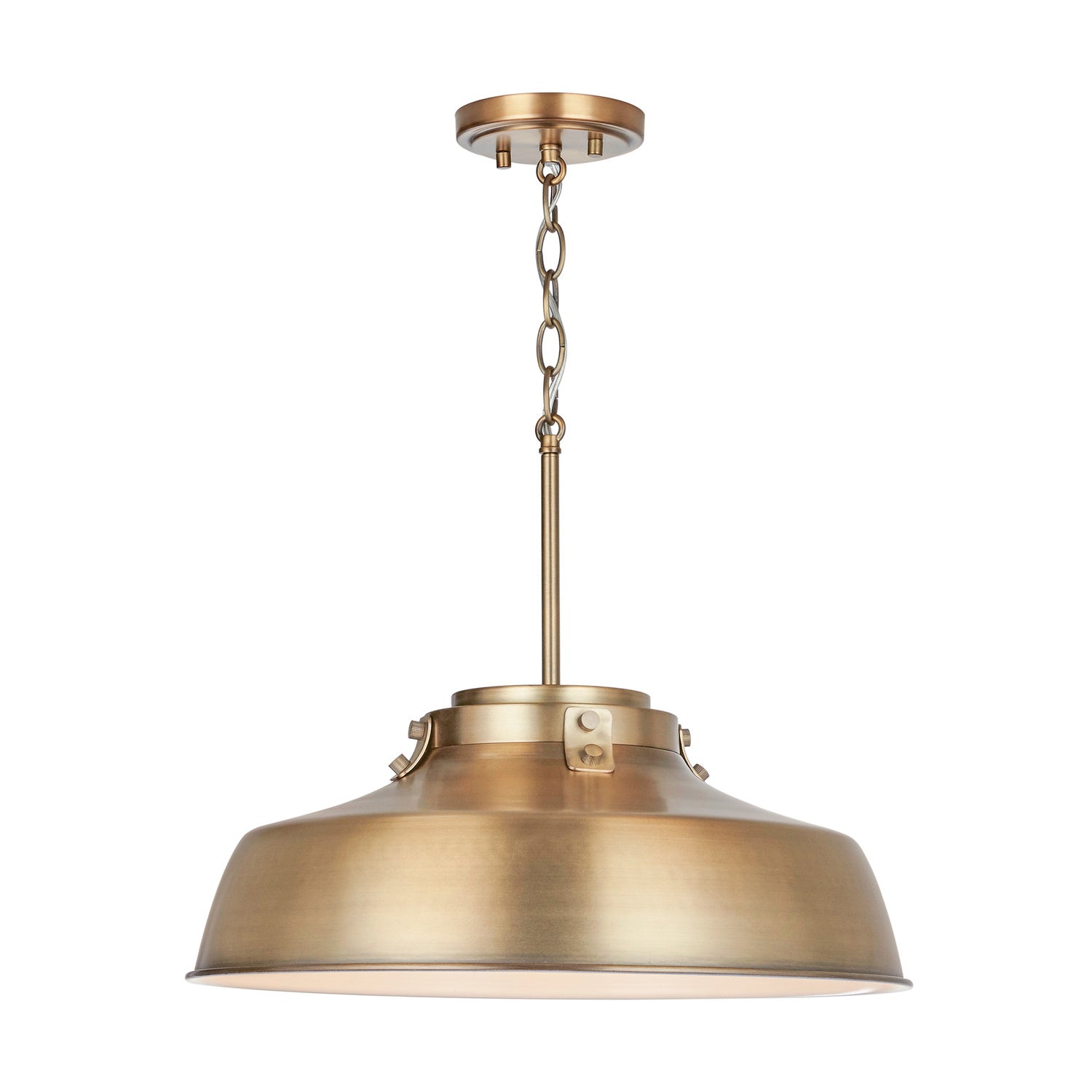 Capital Lighting - 9D328A - One Light Pendant - Oakwood - Aged Brass