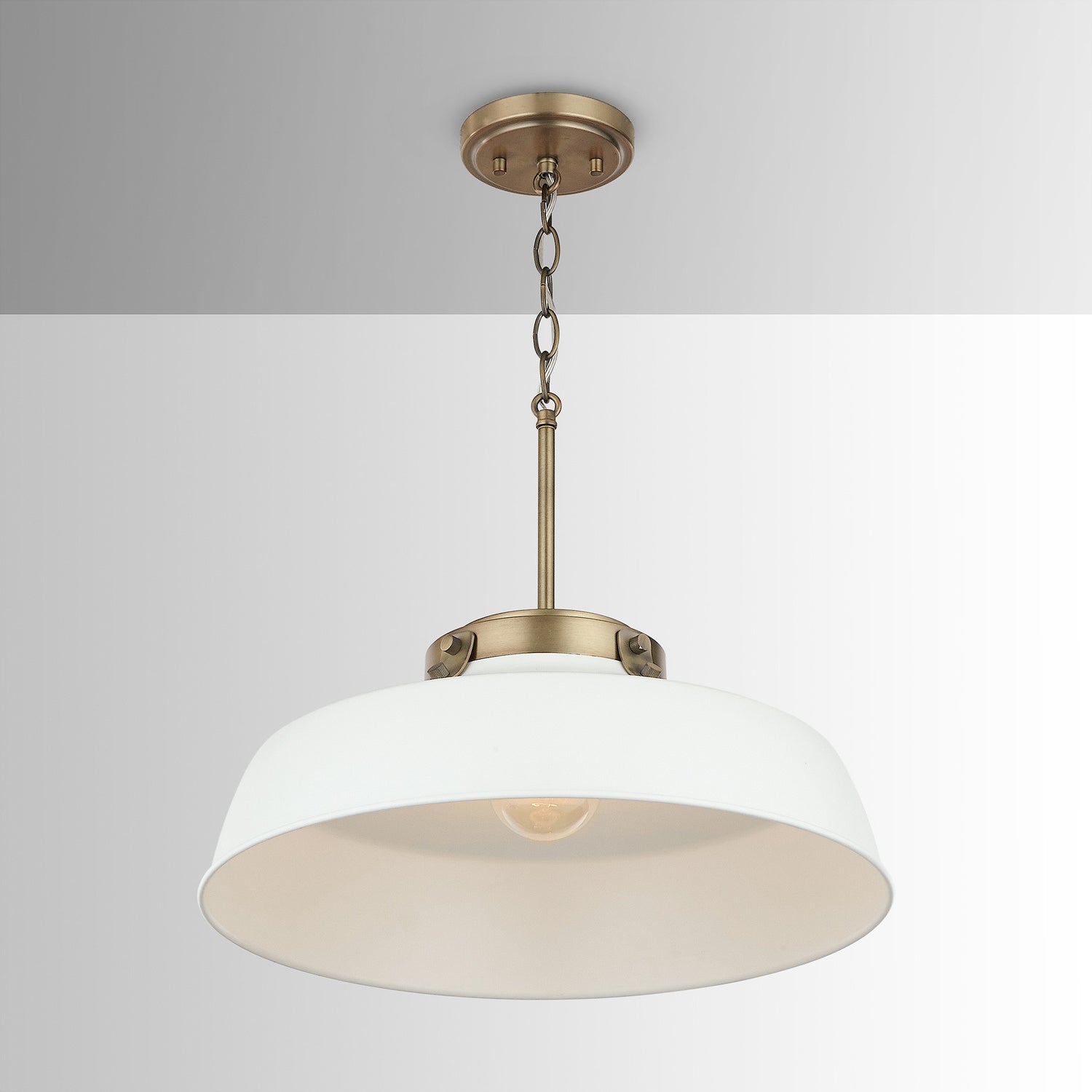 Capital Lighting - 9D330A - One Light Pendant - Oakwood - Warm White