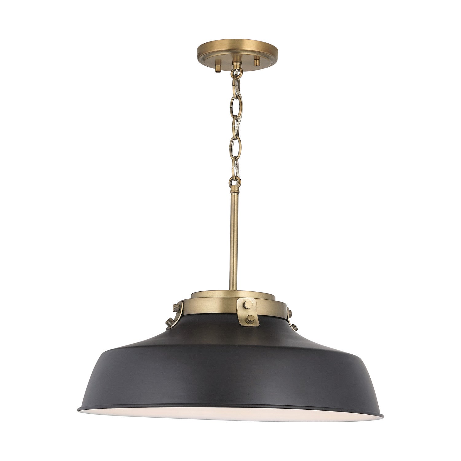 Capital Lighting - 9D331A - One Light Pendant - Oakwood - Matte Black