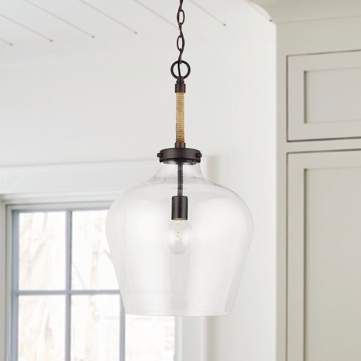 Capital Lighting - 9F370A - One Light Pendant - Boland - Bronze