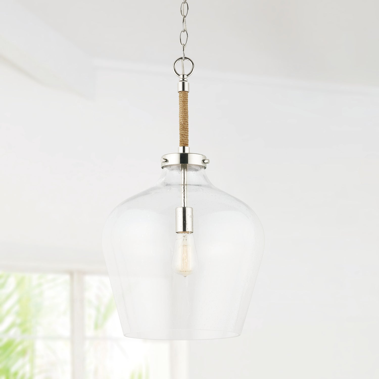 Capital Lighting - 9F371A - One Light Pendant - Boland - Polished Nickel