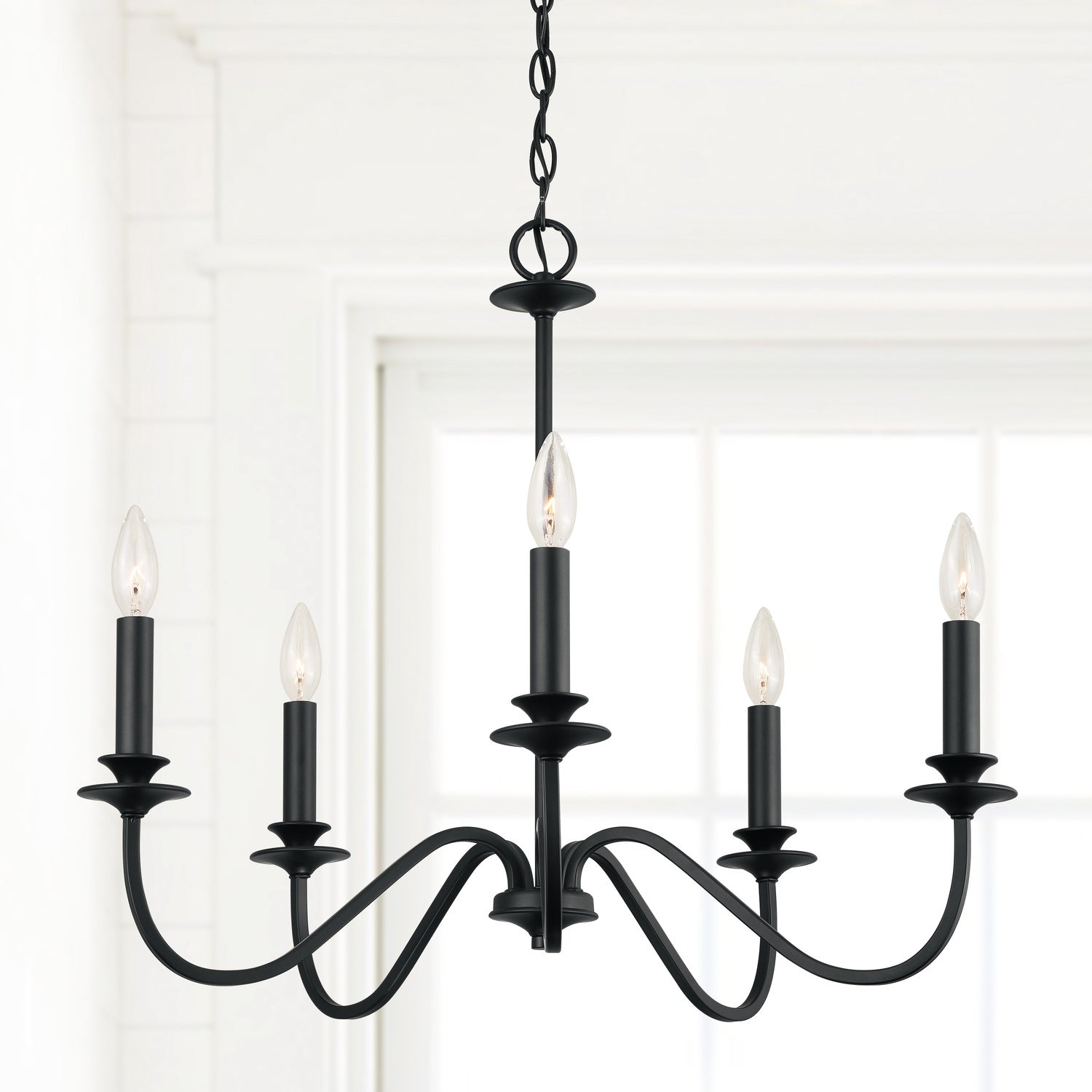 Capital Lighting - 9F375A - Five Light Chandelier - Weston - Matte Black