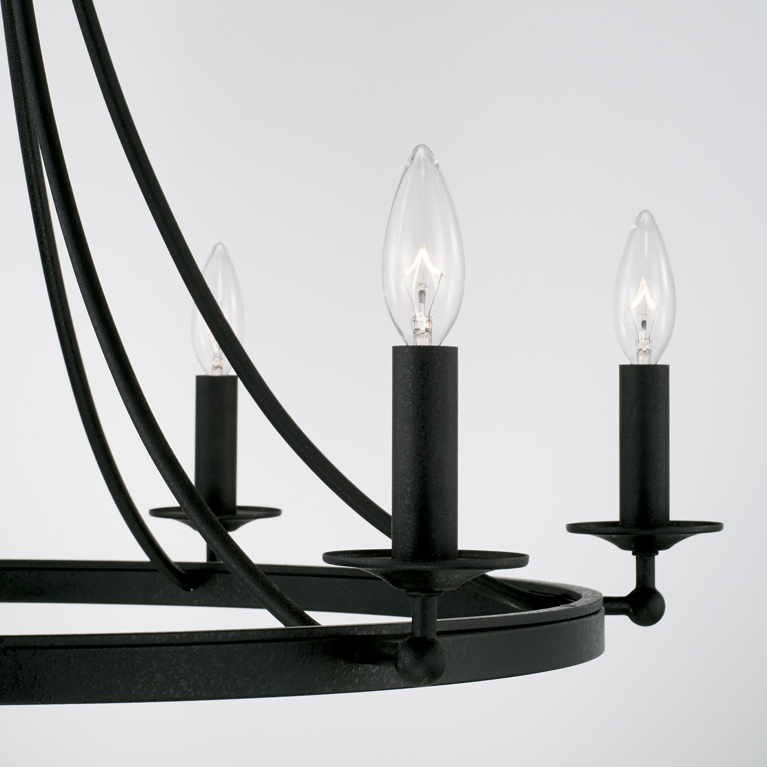 Capital Lighting - AA1005BI - Six Light Chandelier - Tempe - Black Iron