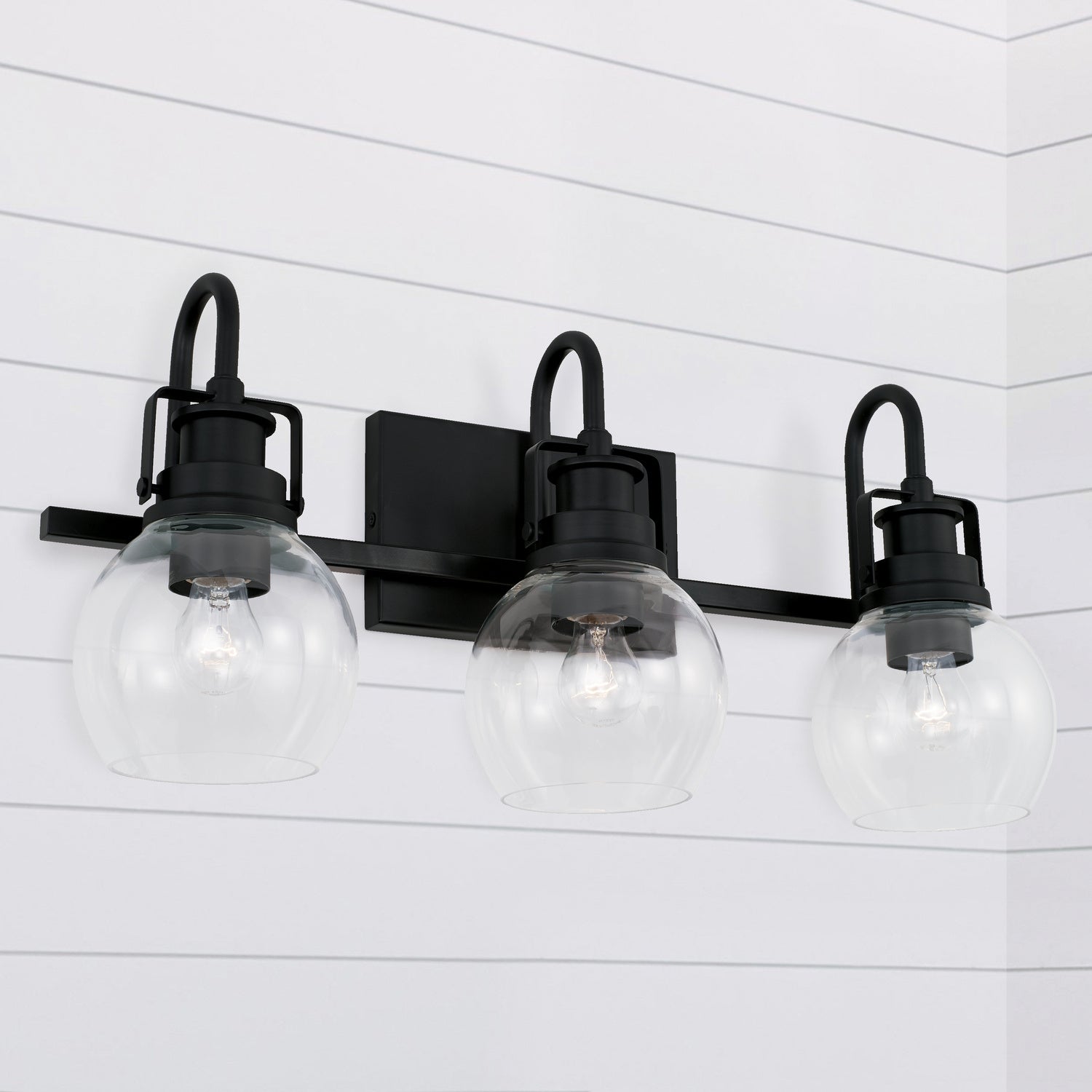 Capital Lighting - AA1007MB - Three Light Vanity - Buxton - Matte Black