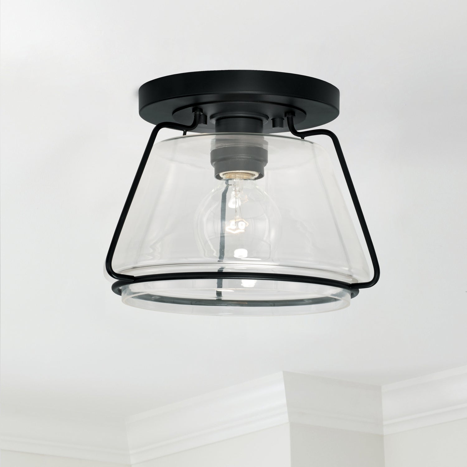 Capital Lighting - AA1010MB - One Light Flush Mount - McLane - Matte Black