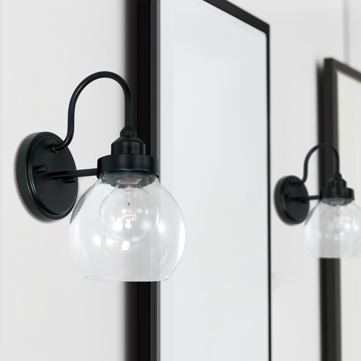 Capital Lighting - AA1014MB - One Light Wall Sconce - Brecken - Matte Black