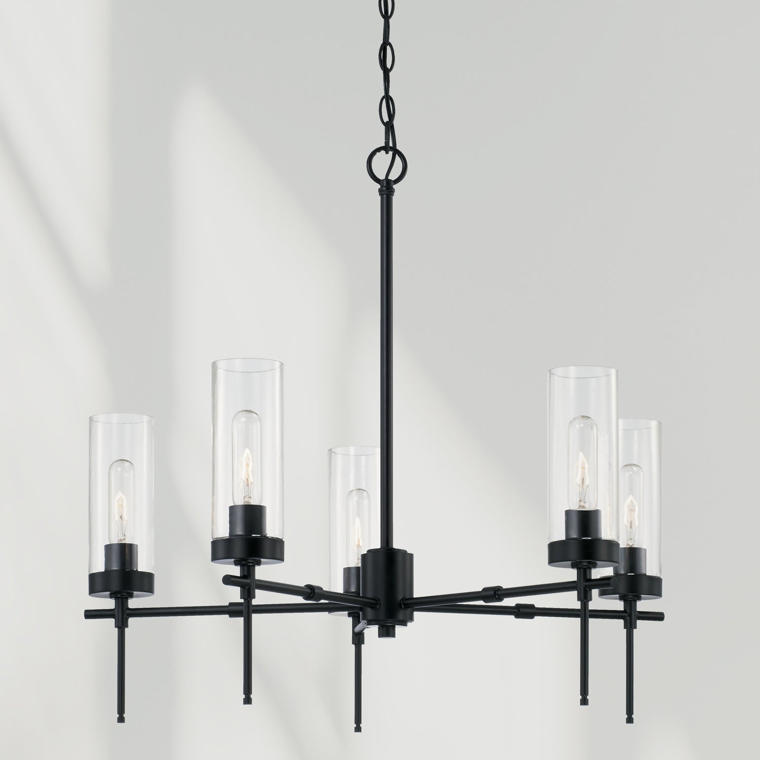 Capital Lighting - AA1017MB - Five Light Chandelier - Riley - Matte Black