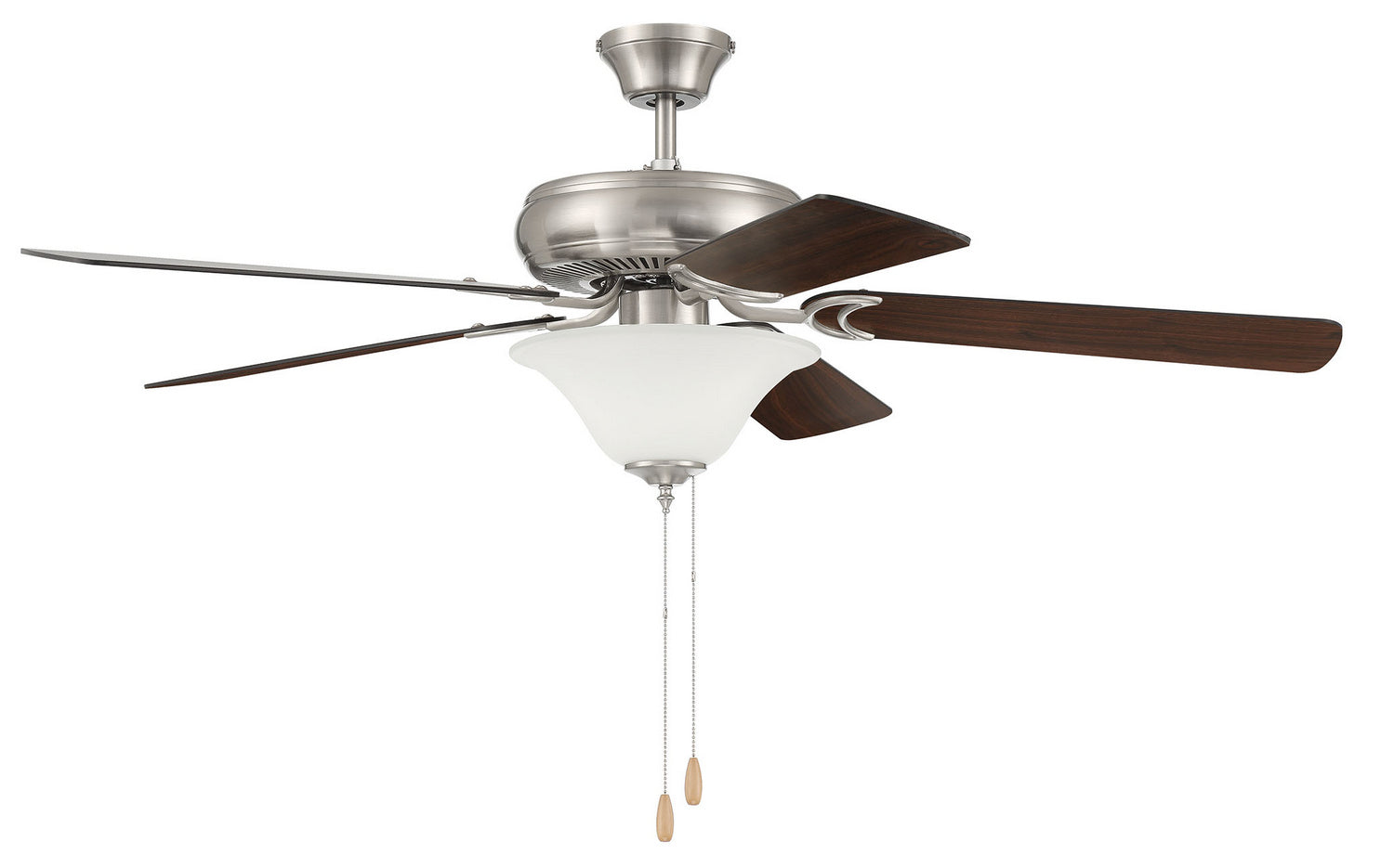 Craftmade - DCF52BNK5C1W - 52"Ceiling Fan - Decorator's Choice Bowl Light Kit - Brushed Polished Nickel