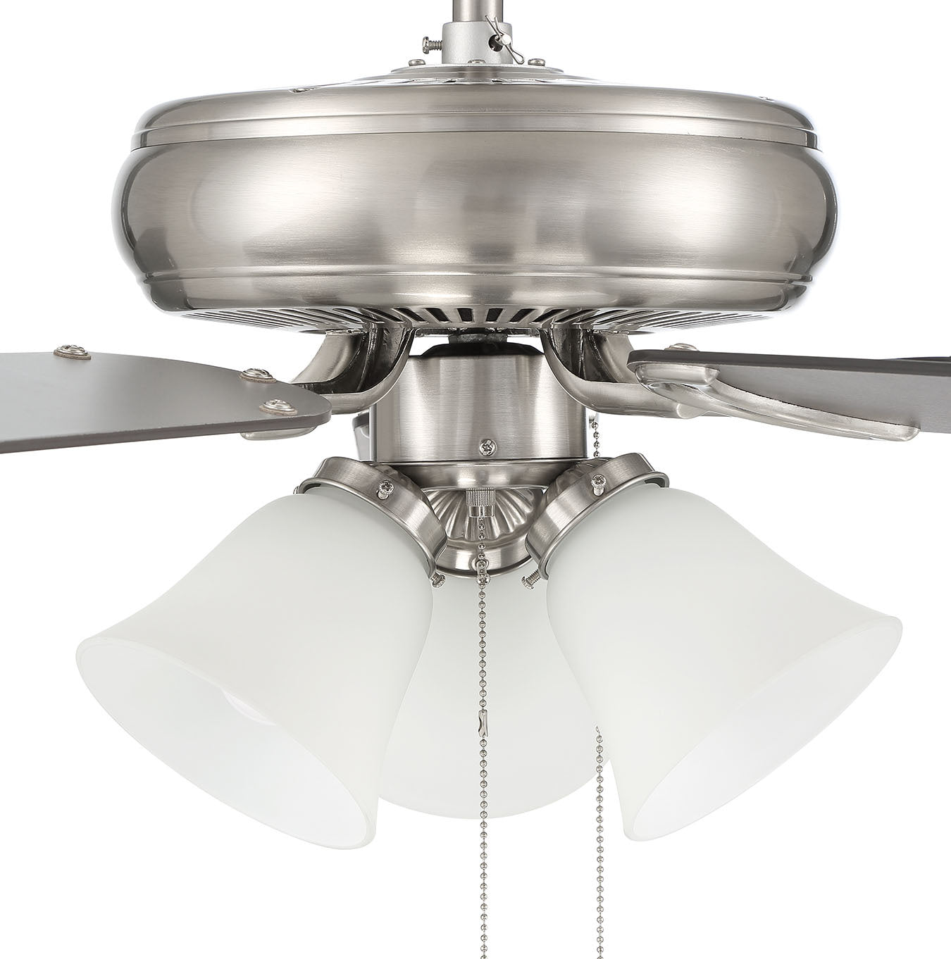 Craftmade - DCF52BNK5C3W - 52"Ceiling Fan - Decorator's Choice 3 Light Kit - Brushed Polished Nickel